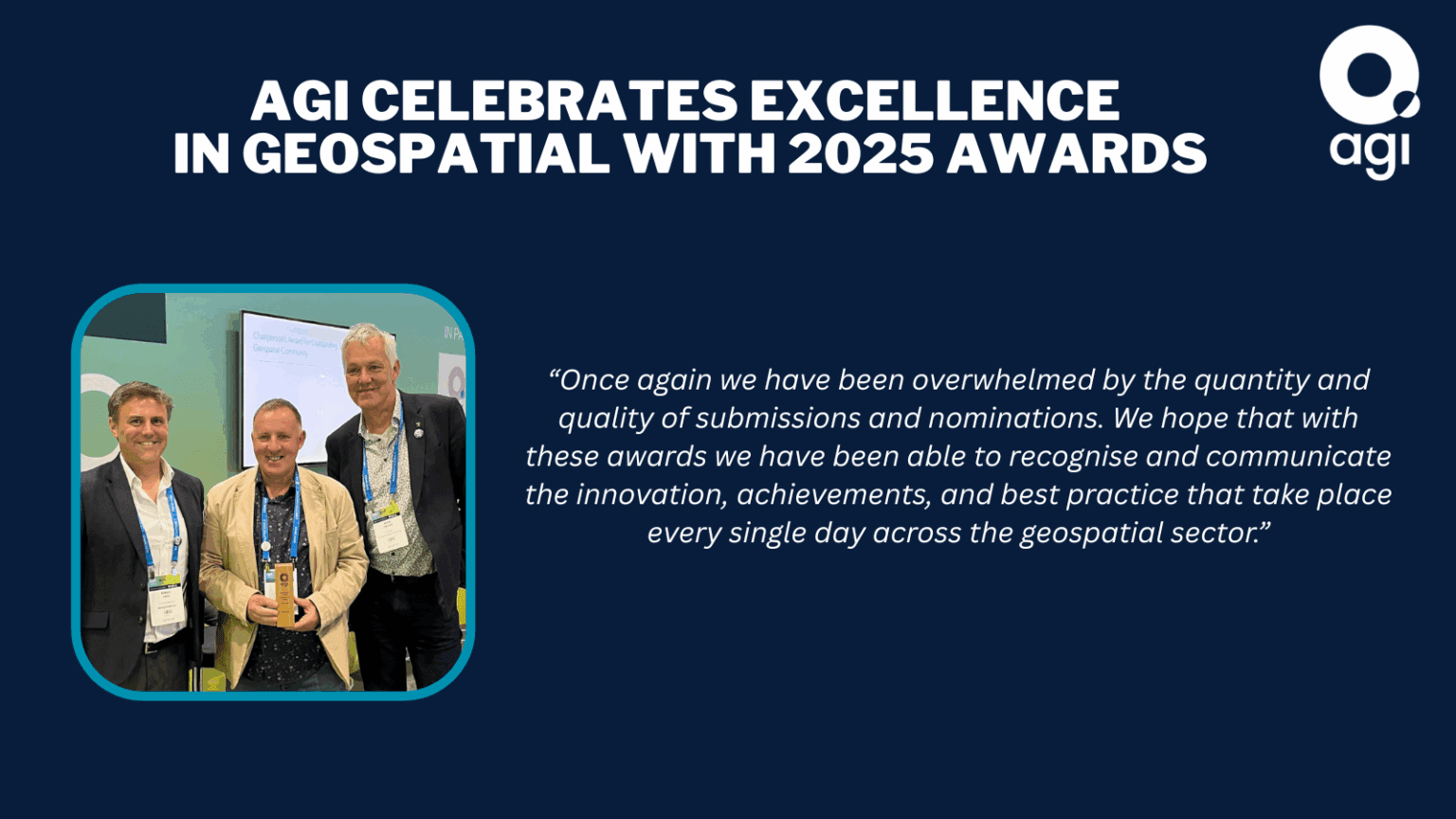 AGI Celebrates Excellence In Geospatial With 2025 Awards AGI Awards Social Media 1536x864 
